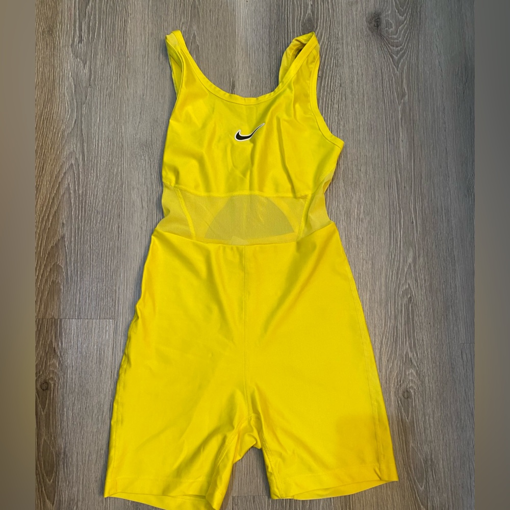 Nike Yellow Athletic One Piece Romper